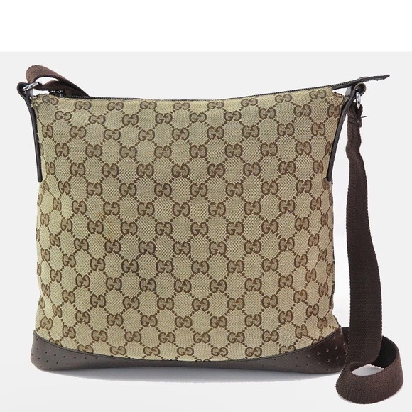 Authenticated Gucci Sherry Messenger Crossbody Shoulder Bag Tote Purse - Picture 4 of 15